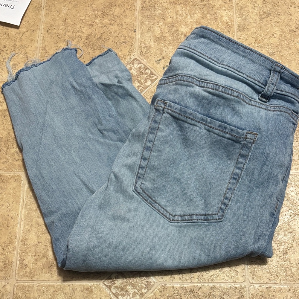 Maurices Light Blue Ankle Jeans